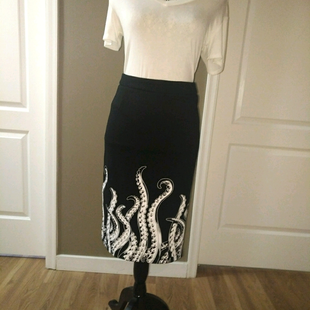 Sourpuss Tentacles Pencil Skirt.